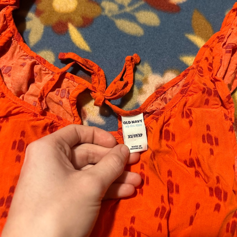 orange old navy dress